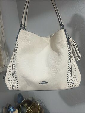 Coach Studded Edie Shoulder Hobo